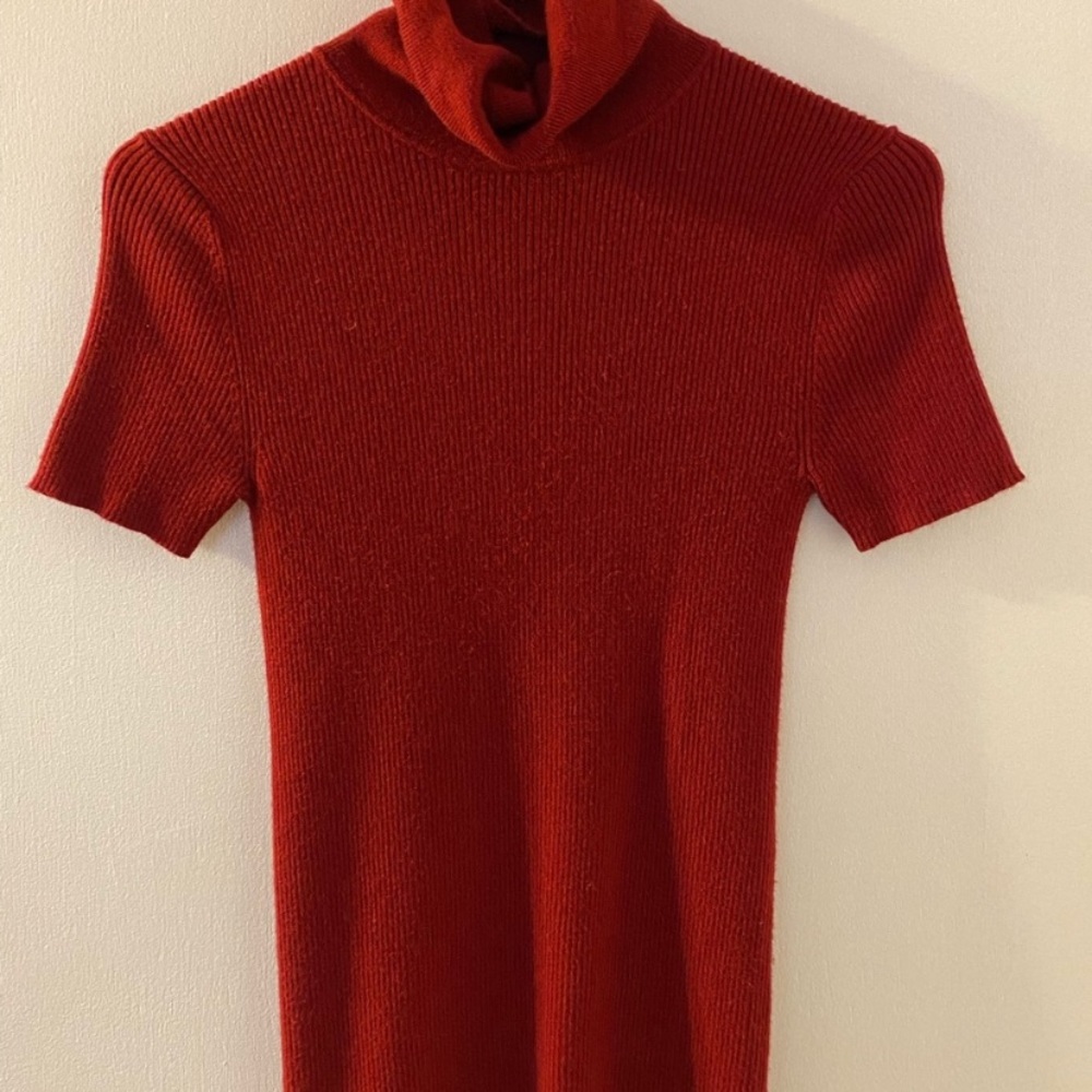 Red michael kors turtleneck sweater